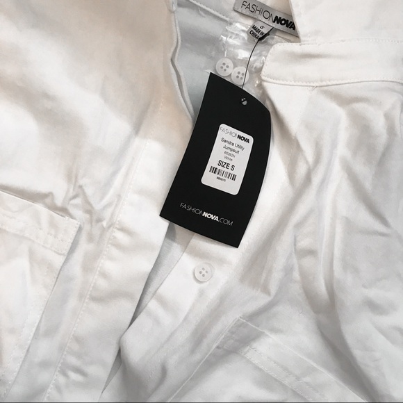 Fashion Nova white Jumpsuit - Picture 9 of 9